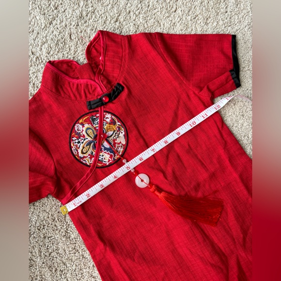 Baby Girls Dress New Year Qipao Vintage Chinese Cheongsam Costume Cotton Clothes - Picture 7 of 7